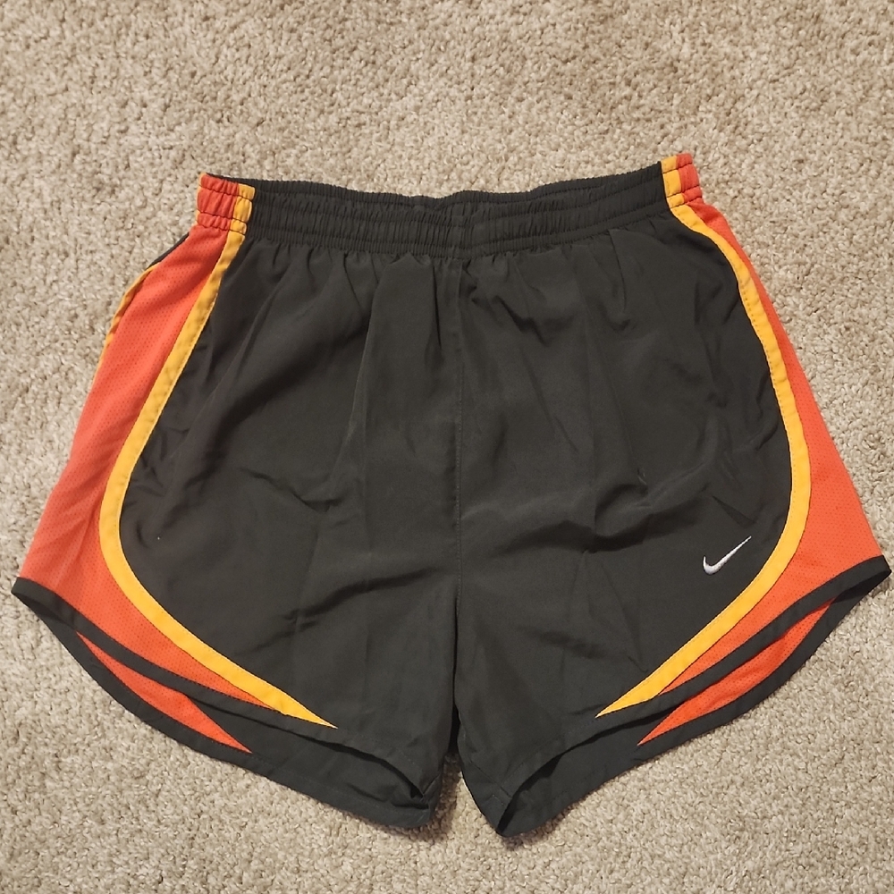 Nike Black Shorts with Pink and Yellow Trim